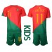 Tanie Strój piłkarski Portugalia Joao Felix #11 Koszulka Podstawowej dla dziecięce MŚ 2022 Krótkie Rękawy (+ szorty)